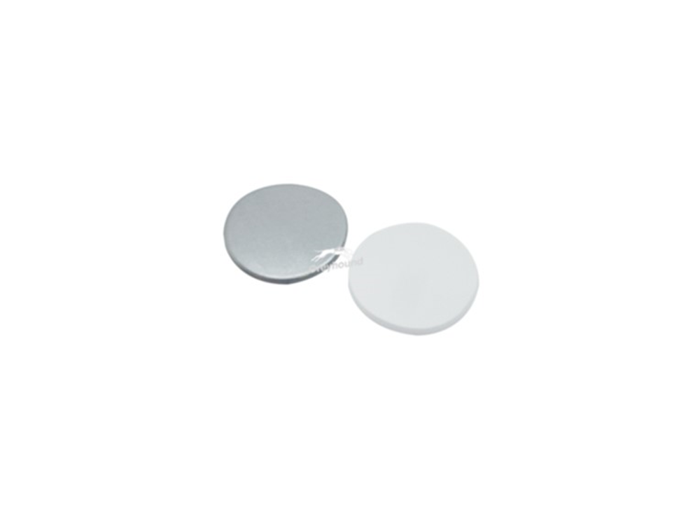 Picture of Aluminium Foil/White Silicone Septa, 20mm x 3mm for 20mm Aluminium Seals, (Shore A 50)